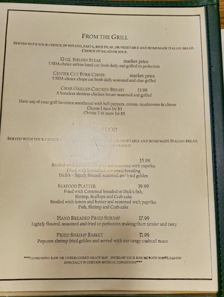 Covered Bridge Inn Menu image 3